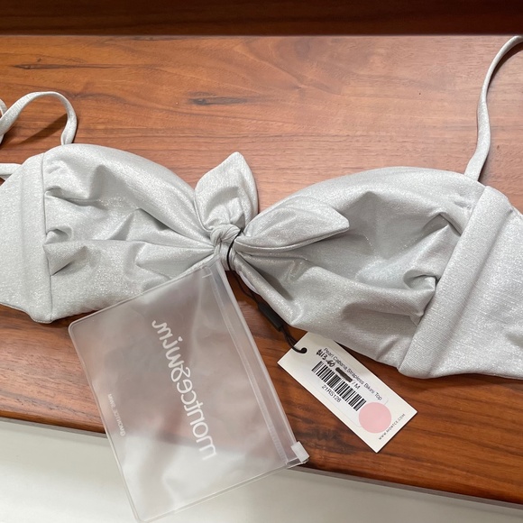 New Montce Pearl Cabana bikini top Size M - Picture 1 of 4
